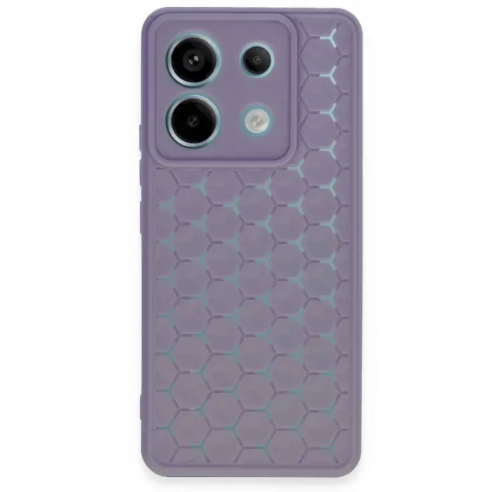 Xiaomi Redmi Note 13 Pro 5g Kılıf Petek Silikon Kapak - Lila