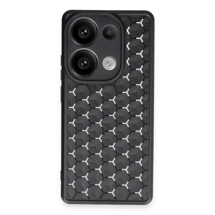 Xiaomi Redmi Note 13 Pro 5g Kılıf Petek Silikon Kapak - Siyah