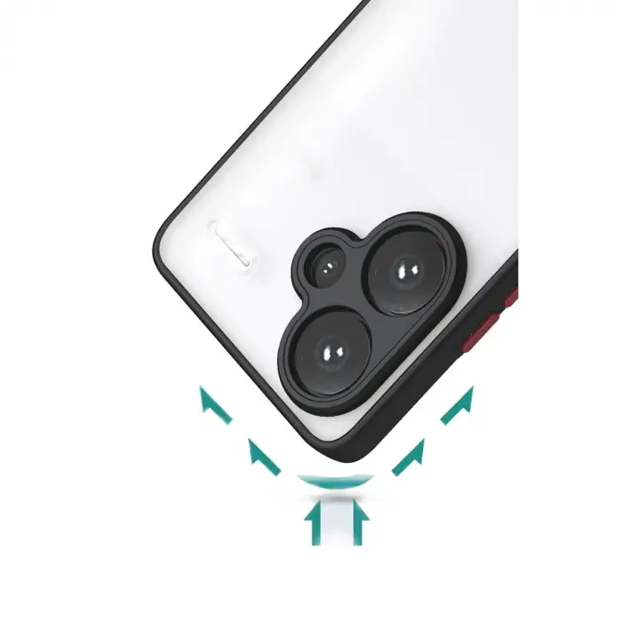 Xiaomi Redmi Note 13 Pro Plus Kılıf Montreal Silikon Kapak - Siyah