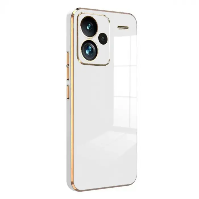 Xiaomi Redmi Note 13 Pro Plus Kılıf Volet Silikon - Beyaz