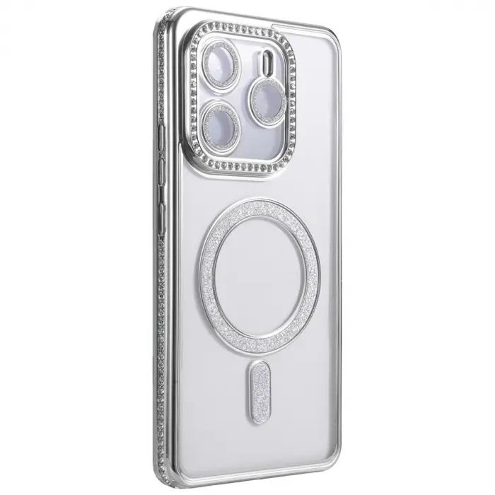 Xiaomi Redmi Note 14 4g Joke Simli Magneticsafe Kılıf - Gümüş