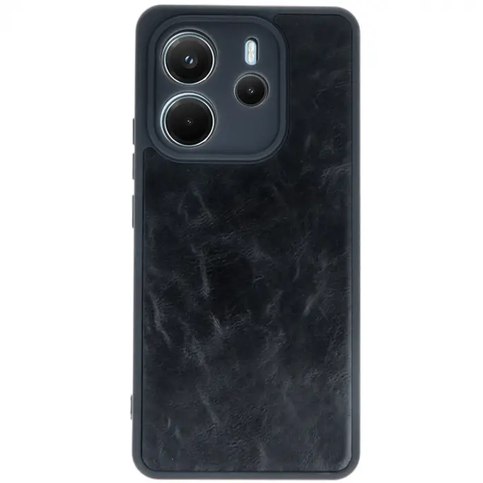 Xiaomi Redmi Note 14 4g Kılıf Aras Deri Kapak - Siyah
