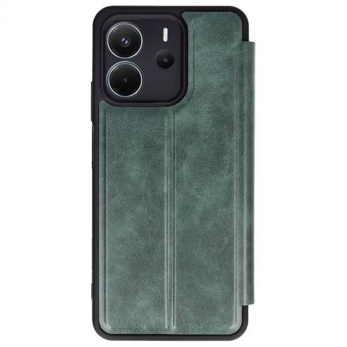 Xiaomi Redmi Note 14 4g Kılıf Flip Cover - Koyu Yeşil