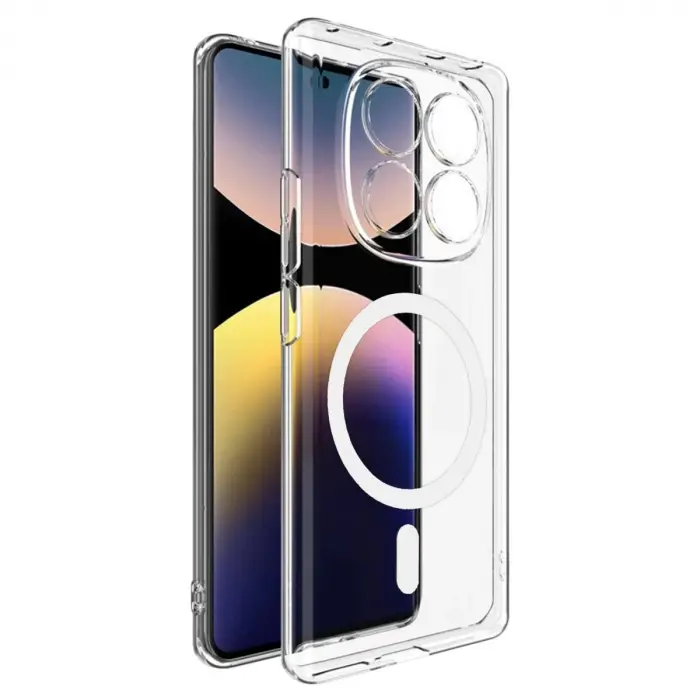 Xiaomi Redmi Note 14 Pro 4g Combo Sert Şeffaf Magsafe Kapak - Şeffaf