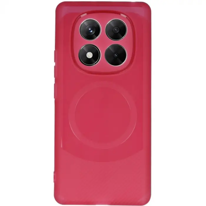 Xiaomi Redmi Note 14 Pro 4g Kılıf Maya Karbon Kapak - Bordo