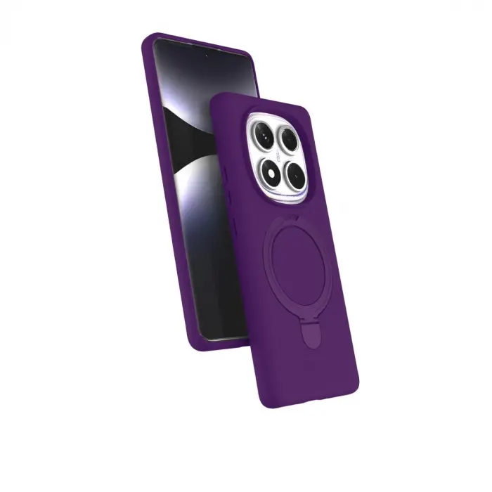 Xiaomi Redmi Note 14 Pro 4g Regal Magsafe Standlı Kapak - Derin Mor