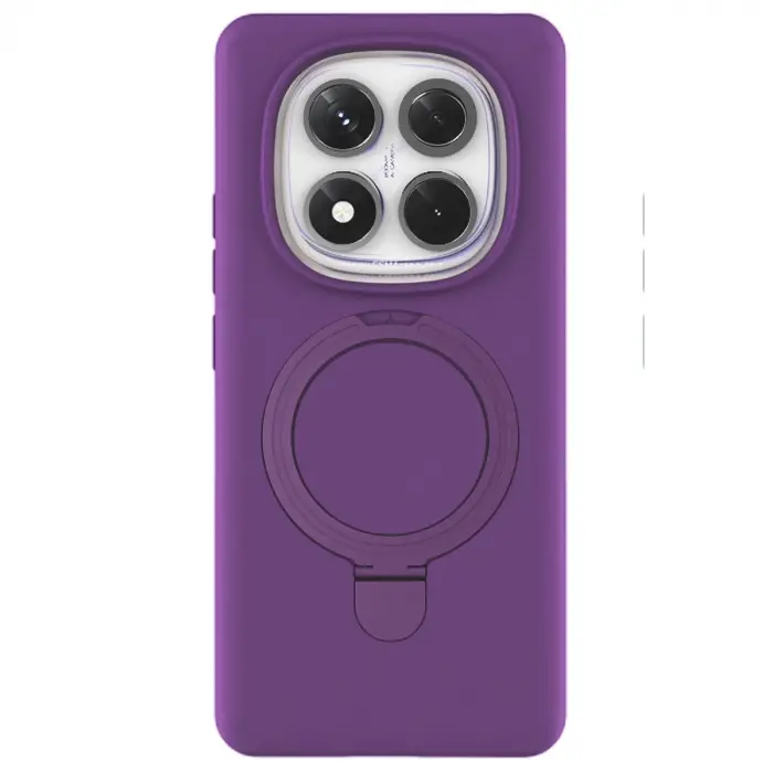 Xiaomi Redmi Note 14 Pro 4g Regal Magsafe Standlı Kapak - Derin Mor