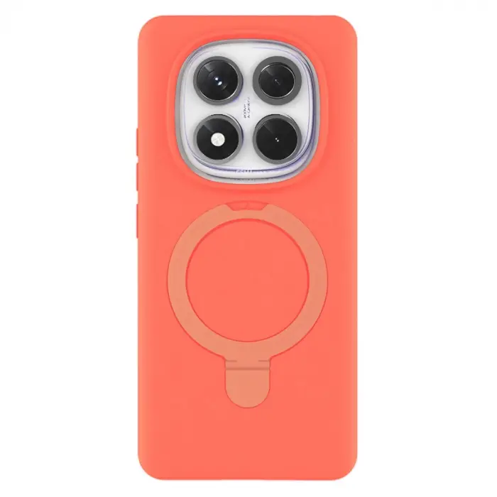 Xiaomi Redmi Note 14 Pro 4g Regal Magsafe Standlı Kapak - Turuncu