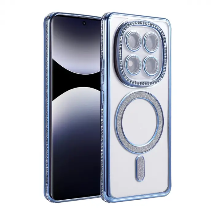 Xiaomi Redmi Note 14 Pro 5g Joke Simli Magneticsafe Kılıf - Mavi