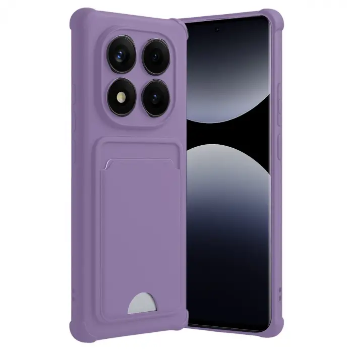 Xiaomi Redmi Note 14 Pro Plus Kelvin Kartvizitli Silikon - Lila