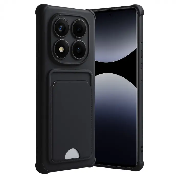 Xiaomi Redmi Note 14 Pro Plus Kelvin Kartvizitli Silikon - Siyah