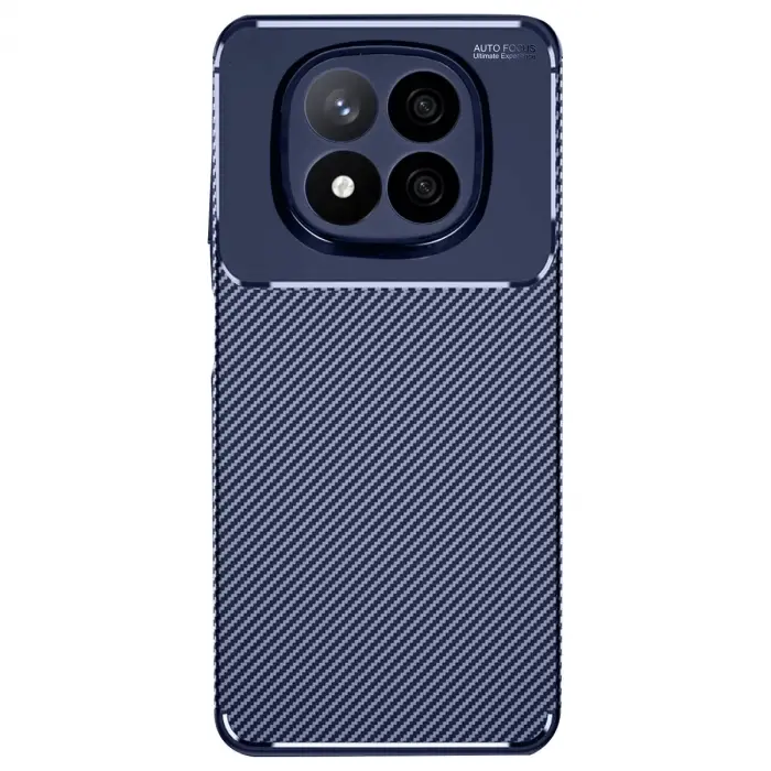 Xiaomi Redmi Note 14 Pro Plus Kılıf Auto Focus Karbon Kapak - Lacivert