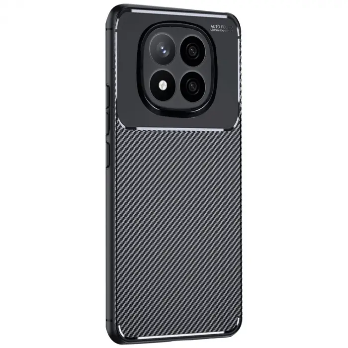Xiaomi Redmi Note 14 Pro Plus Kılıf Auto Focus Karbon Kapak - Siyah