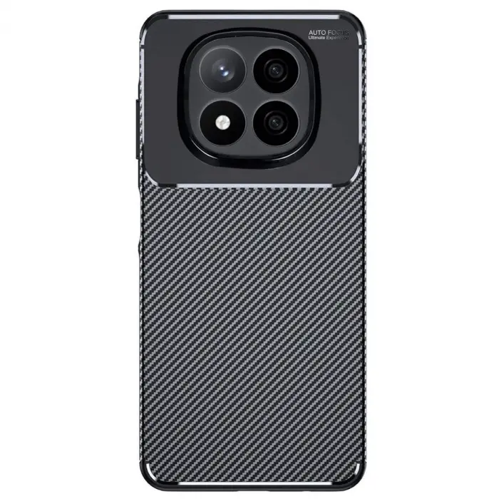Xiaomi Redmi Note 14 Pro Plus Kılıf Auto Focus Karbon Kapak - Siyah