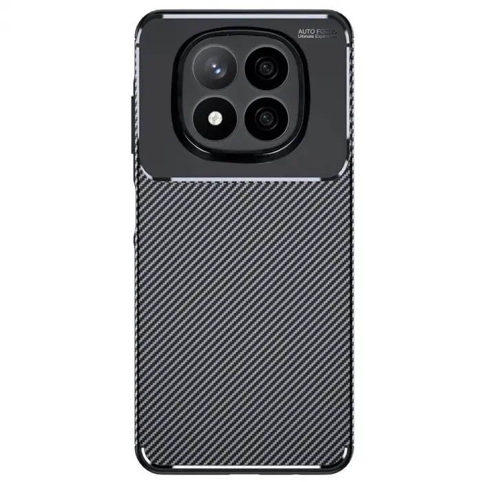 Xiaomi Redmi Note 14 Pro Plus Kılıf Auto Focus Karbon Kapak - Siyah