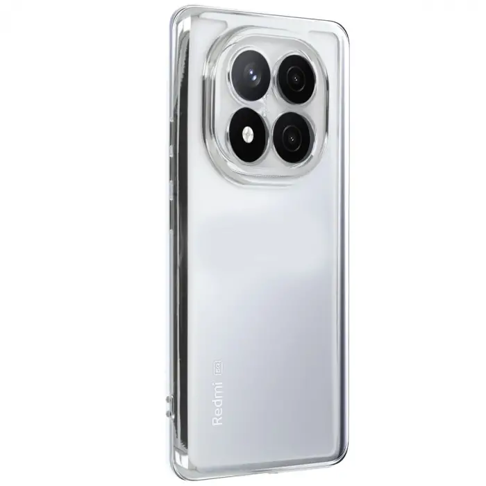 Xiaomi Redmi Note 14 Pro Plus Kılıf Razer Lensli Silikon - Gümüş