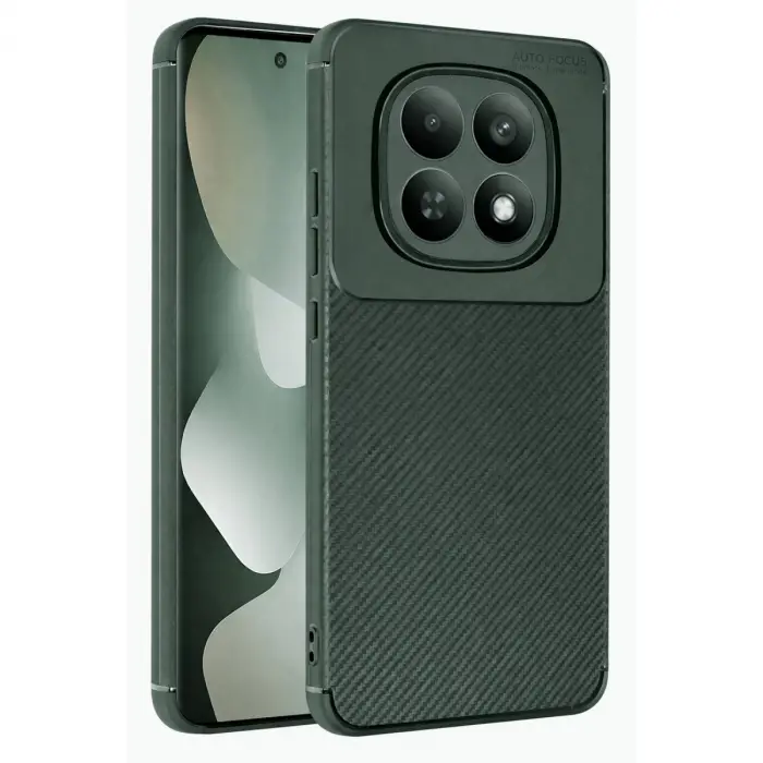 Xiaomi Redmi Note 15 Pro Plus 5g Auto Focus Karbon Kapak - Koyu Yeşil