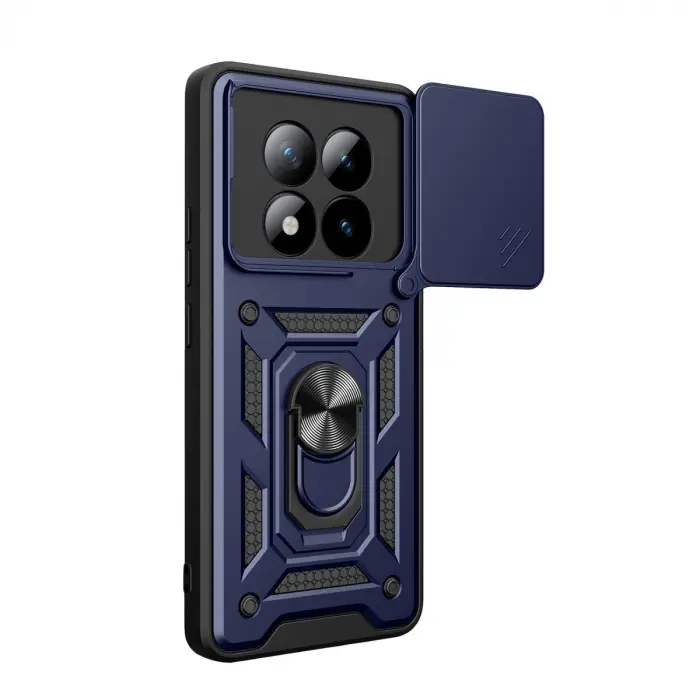 Xiaomi Redmi Note 15 Pro Plus 5g Pars Lens Yüzüklü Silikon - Lacivert