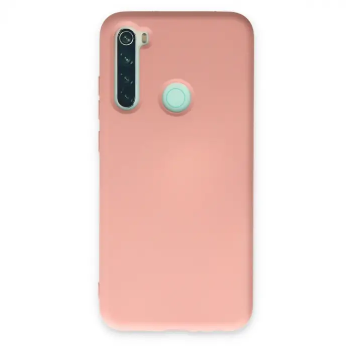 Xiaomi Redmi Note 8 Kılıf Nano İçi Kadife Silikon - Pudra