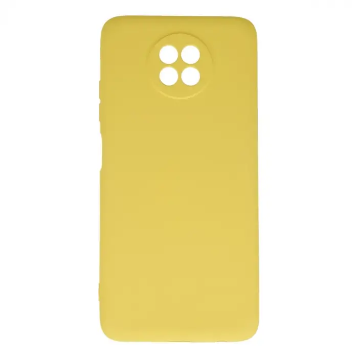 Xiaomi Redmi Note 9 5g Kılıf Nano İçi Kadife Silikon - Sarı