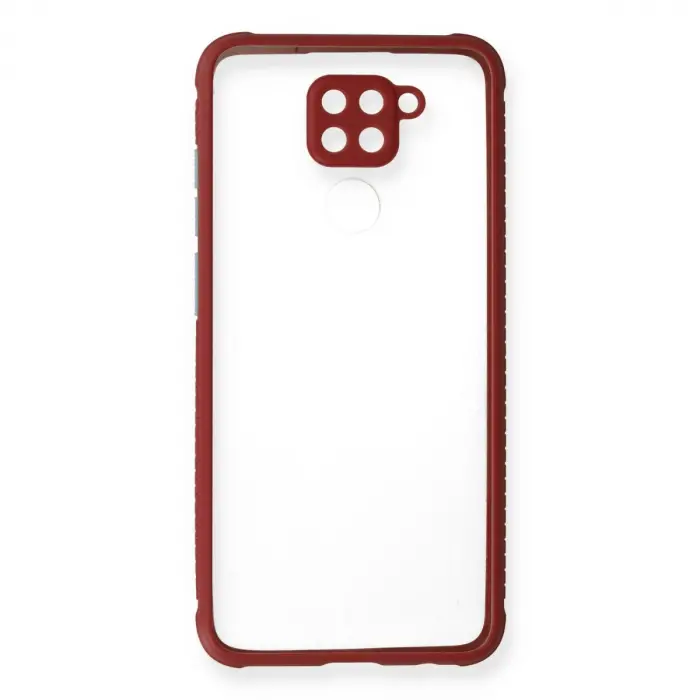 Xiaomi Redmi Note 9 Kılıf Miami Şeffaf Silikon - Fuşya