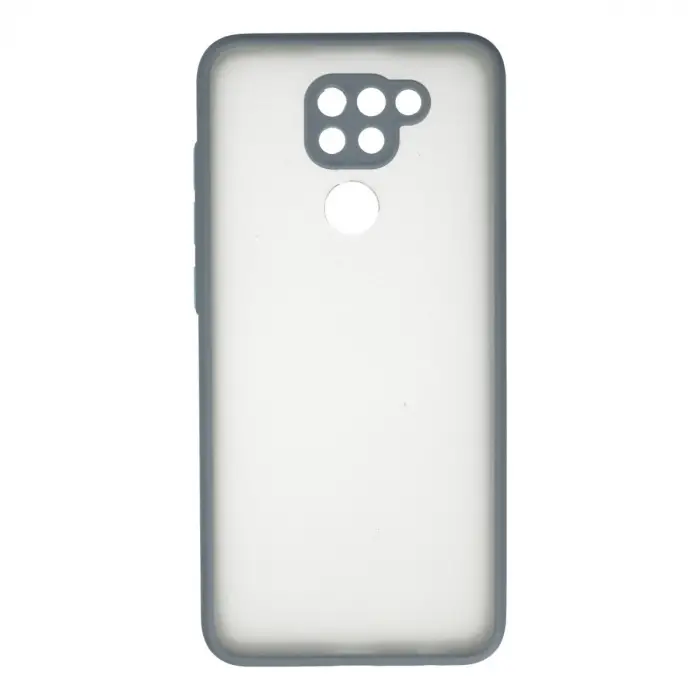 Xiaomi Redmi Note 9 Kılıf Montreal Silikon Kapak - Gri