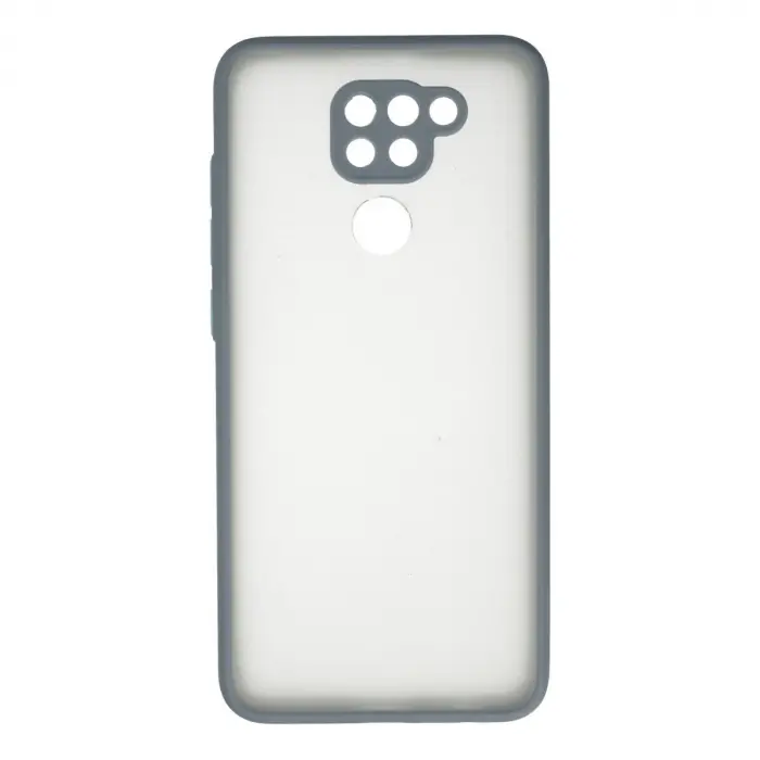 Xiaomi Redmi Note 9 Kılıf Montreal Silikon Kapak - Gri
