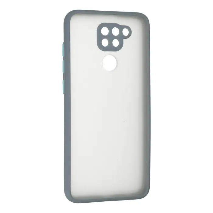 Xiaomi Redmi Note 9 Kılıf Montreal Silikon Kapak - Gri
