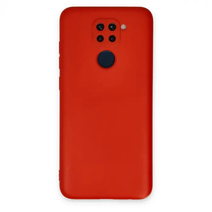 Xiaomi Redmi Note 9 Kılıf Nano İçi Kadife Silikon - Kırmızı