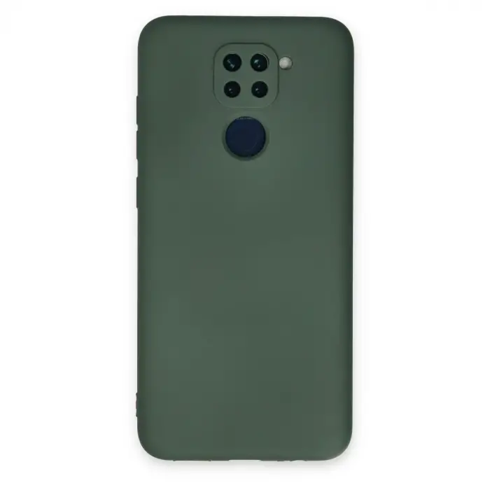Xiaomi Redmi Note 9 Kılıf Nano İçi Kadife Silikon - Koyu Yeşil