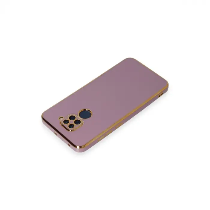 Xiaomi Redmi Note 9 Kılıf Volet Silikon - Mor