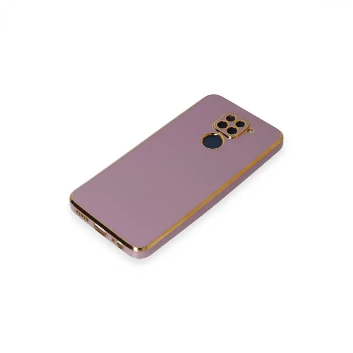 Xiaomi Redmi Note 9 Kılıf Volet Silikon - Mor