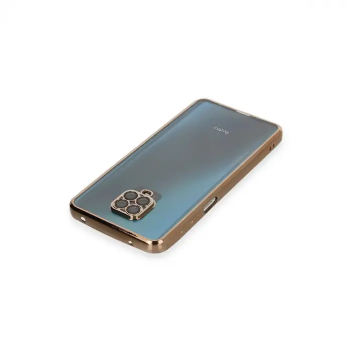 Xiaomi Redmi Note 9 Pro Kılıf Razer Lensli Silikon - Gold