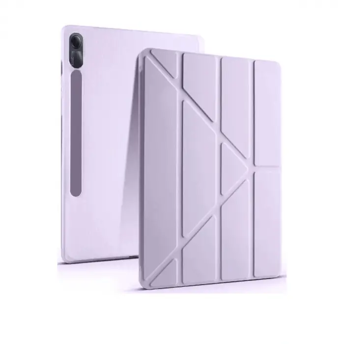 Xiaomi Redmi Pad Se Kılıf Kalemlikli Mars Tablet Kılıfı - Lila