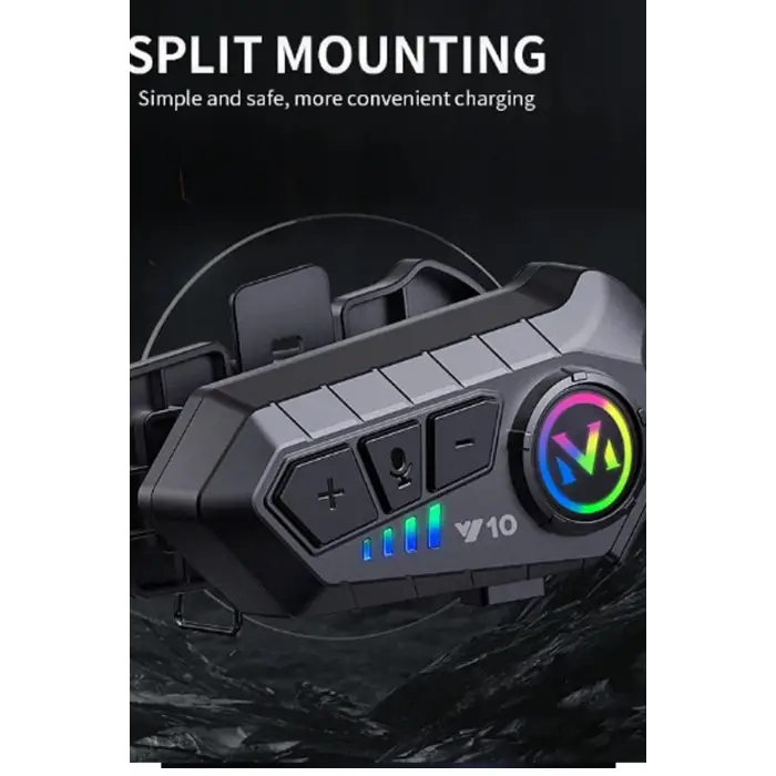 Y10 Kask Kulaklık Bluetooth Motosiklet Kulaklık 5,3 Bluetooth Intercom Motorsiklet Kulaklık