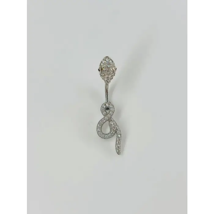 Yılan Detaylı Göbek Piercing - Pg0056