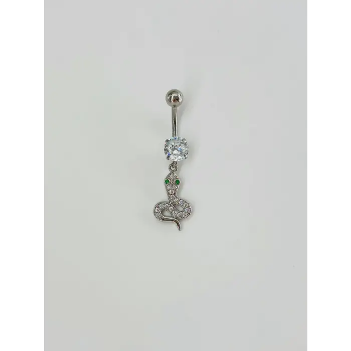 Yılan Detaylı Göbek Piercing - Pg0078