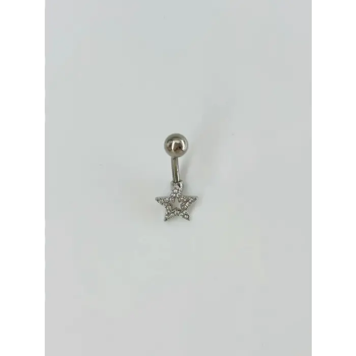 Yıldız Detaylı Göbek Piercing - Pg0083