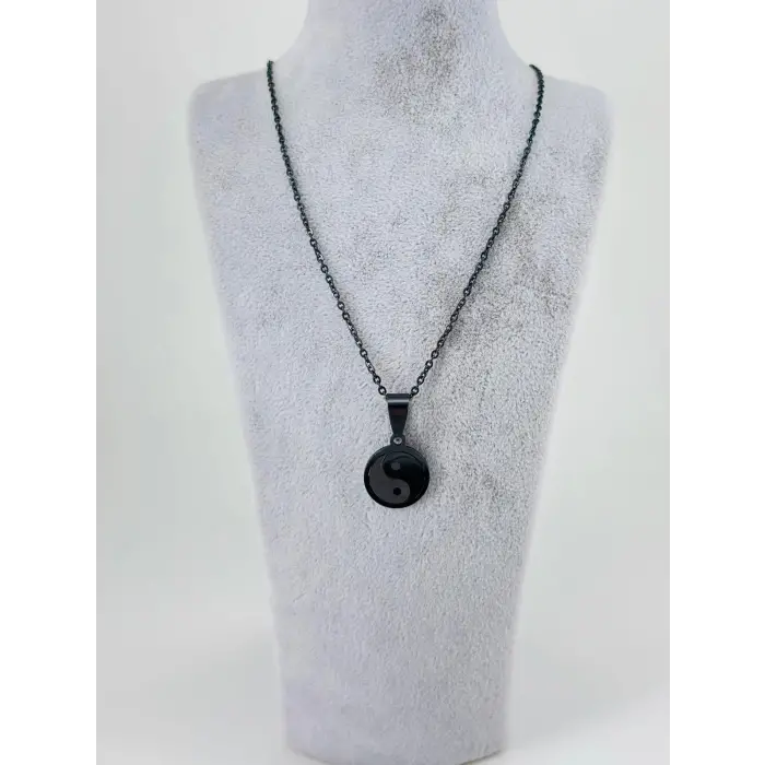 Yin-yang Çelik Erkek Kolye - Ekl0096