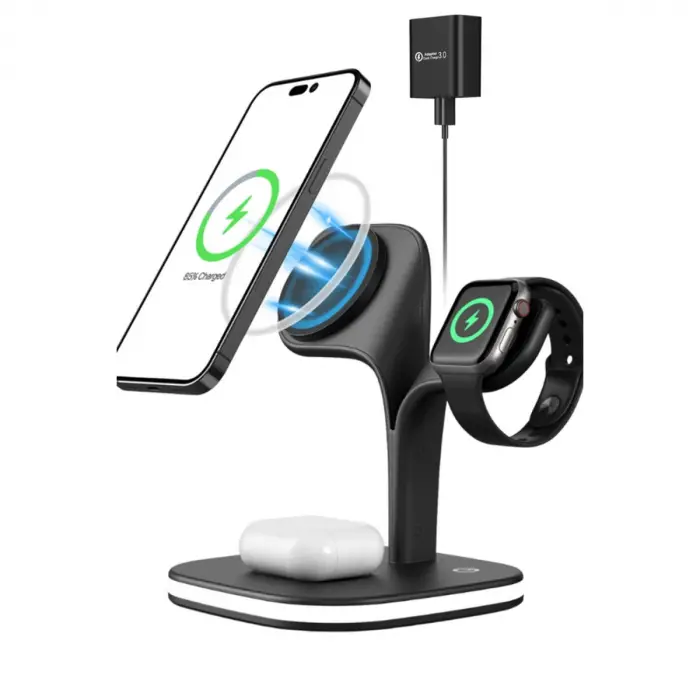 Ym-ud22 Kablosuz Şarj Masaüstü Set - Siyah