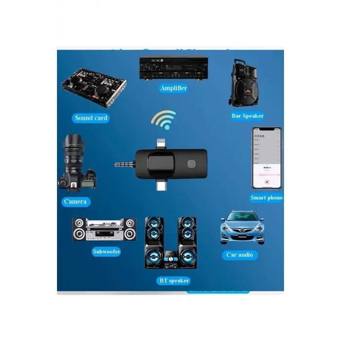 Yüksek Kalite Profesyonel 3 In 1 Kablosuz Taşınabilir Yaka Mikrofonu Youtube Facebook Tiktok