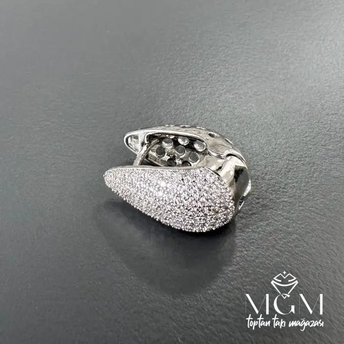 Zirkon Taşlı Su Damlası Küpe - Kp00170