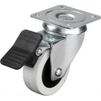 334 - 50x20 Mm Çift Bilyalı Tablalı Frenli Teker 4 Adet