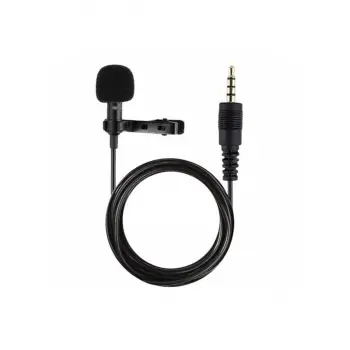 3.5mm Jak 1.5 Metre Double Mikrofon - Siyah