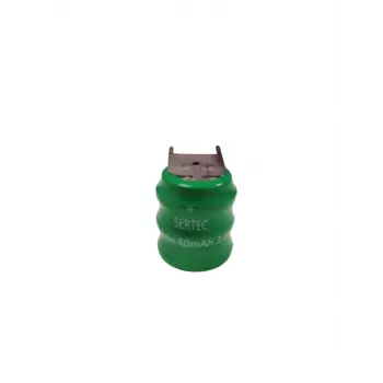 - 3.6v 3s1p 80 Mah 3 Pin  Nı-mh Buton Pil