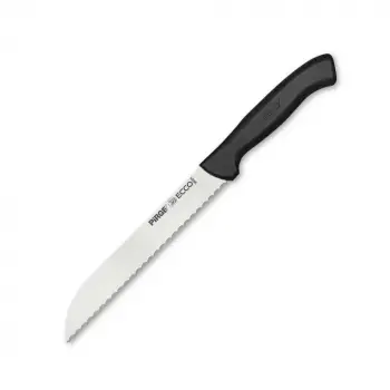 38024 Ecco Pro Ekmek Bıçağı 17,5 Cm - Siyah
