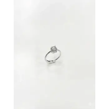 4 Tırnaklı Baget Taşlı Yüzük - Yz0206-1