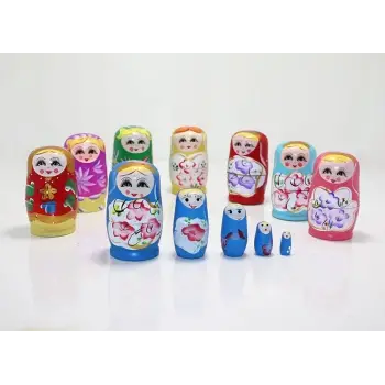 5li Ahşap Matruşka Alk1204