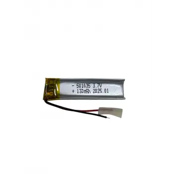 501035 3.7v 130mah Li-polymer Pil (devreli/1.5a)