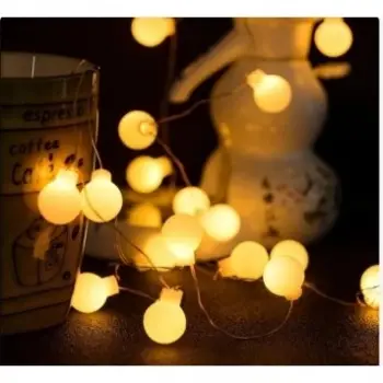 5m 28 Led Kırmızı Işık Şeffaf Kablo Fişli Eklemeli Mz-18-21